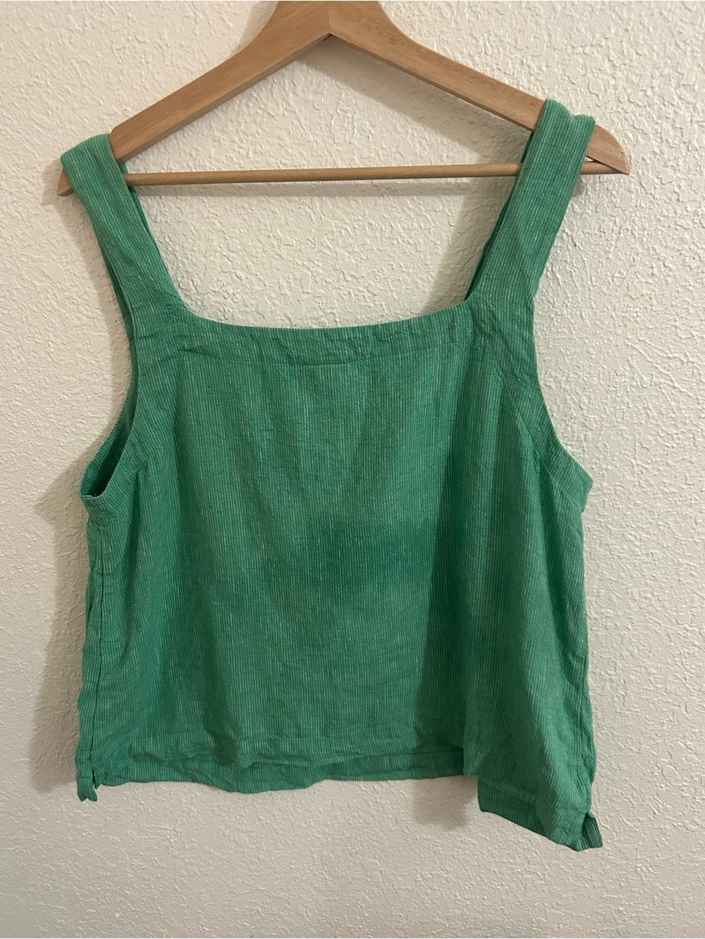 A New Day Women's Green Square-Neck Tank Top